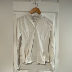 Tommy Bahama Cream Textured Quarter-Zip